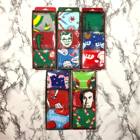 15 Pairs Christmas Story, Christmas Vacation, Elf Socks - Picture 4 of 4